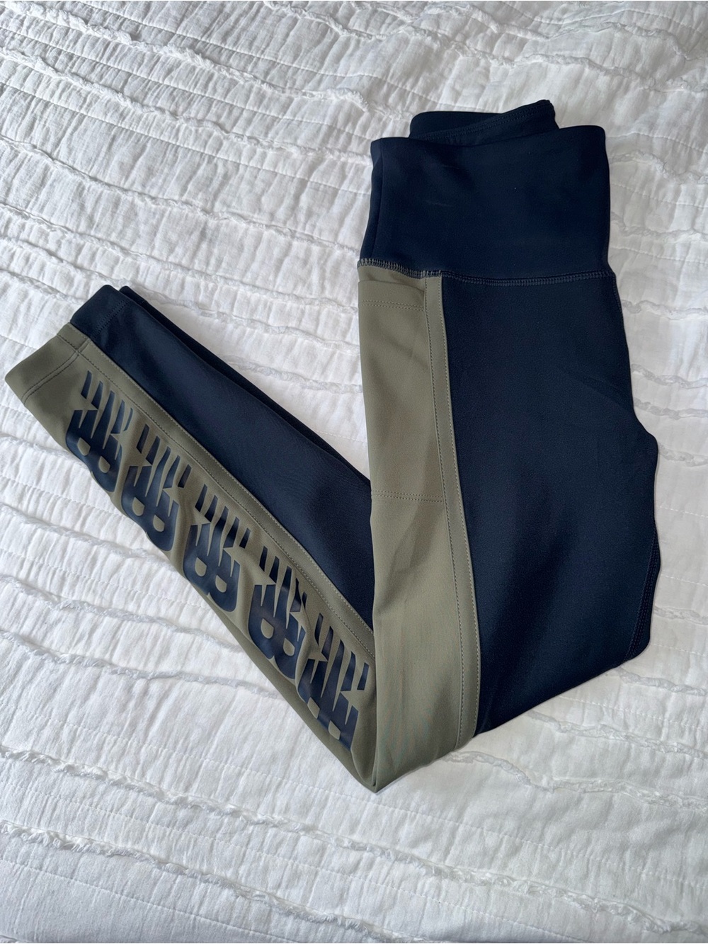 New Balance Navy and Army Green Active Leggings
